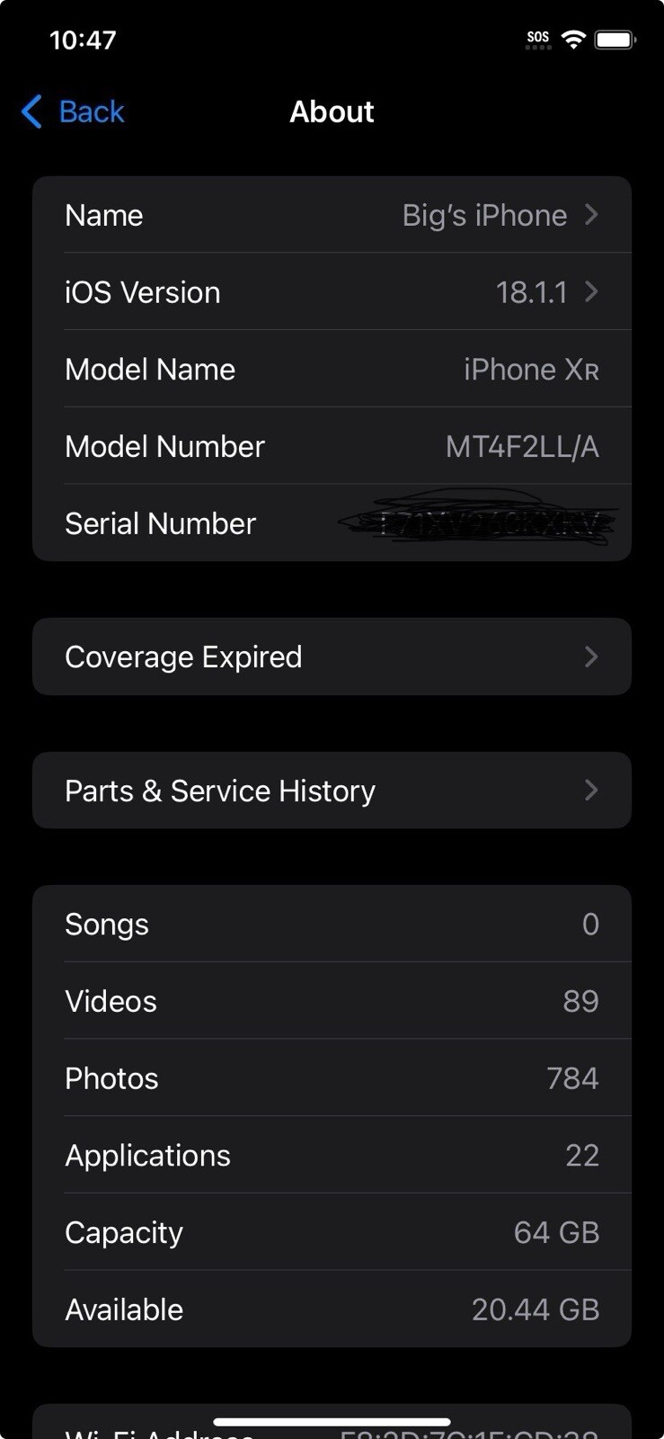 I phone XR 64 GB iOS 18.1.1 TICTOK INCLUDED