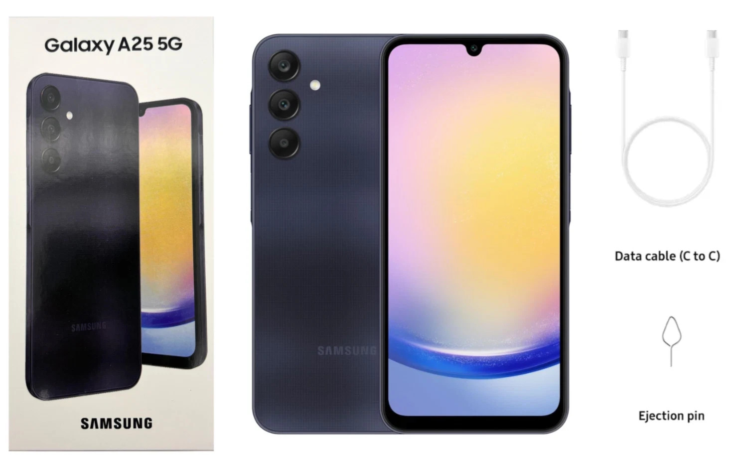 Brand New Samsung Galaxy A25 5G 128GB Factory Unlocked 6.5″ -Black