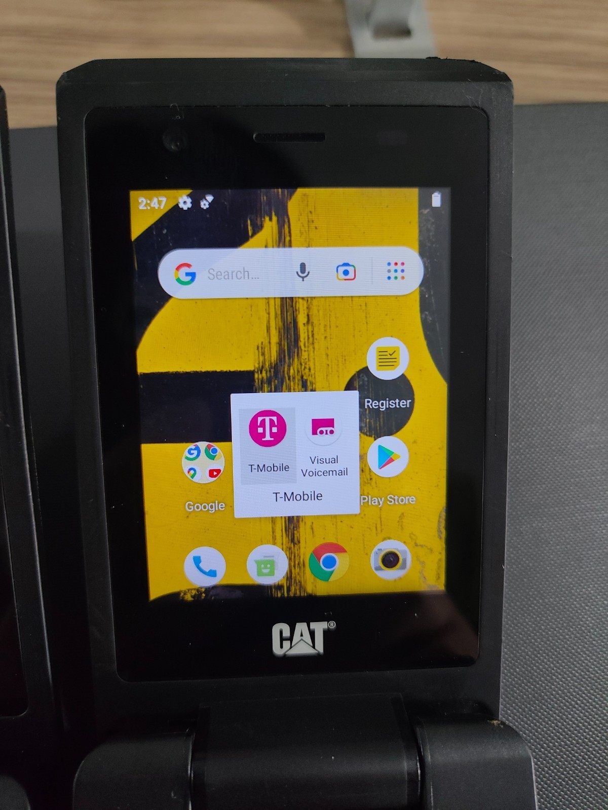 CAT S22 Rugged Flip Phone Unlocked T-Mobile 16GB Smart Cell Phone Tested Good