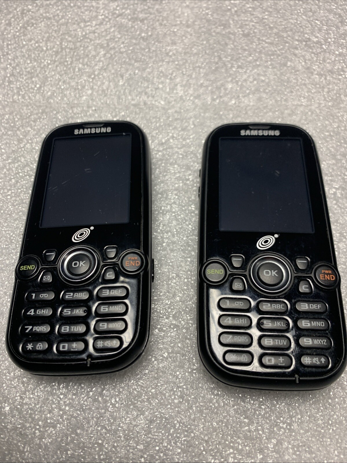 Lot Of 3 Samsung SGH T404G / T301G (TracFone) Cellular Phone Slider UNTESTED