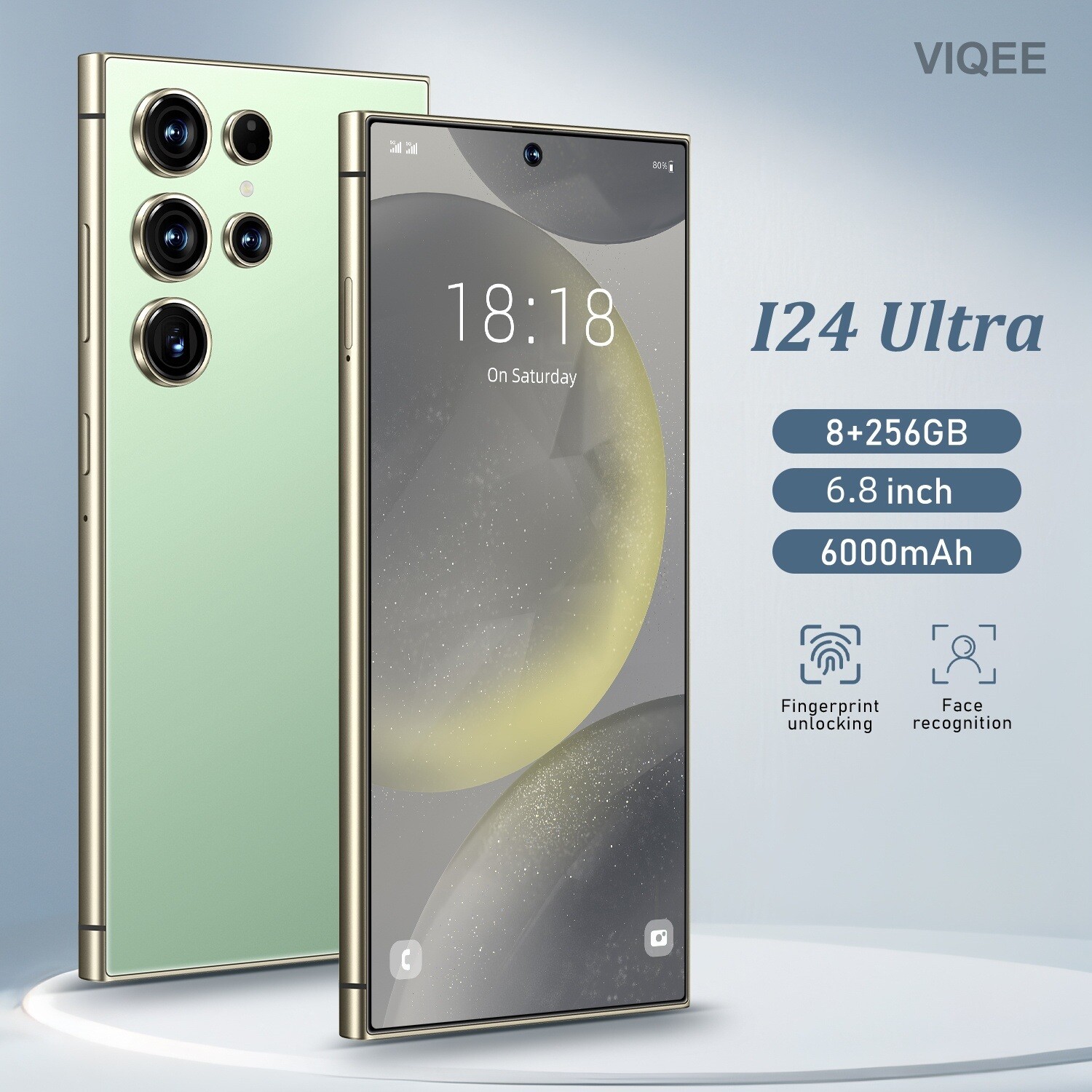 I24 Ultra Android 13 Smartphone 8GB+256GB With 6.8″HD Display 6000mAh Battery