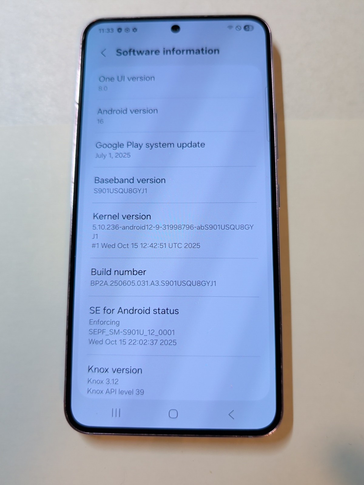Samsung Galaxy S22 – 128 GB – Bora Purple (Unlocked) #5275