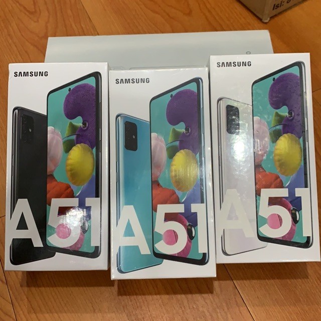New Sealed Samsung Galaxy A51 4G 128GB Factory Unlocked Black Smartphone
