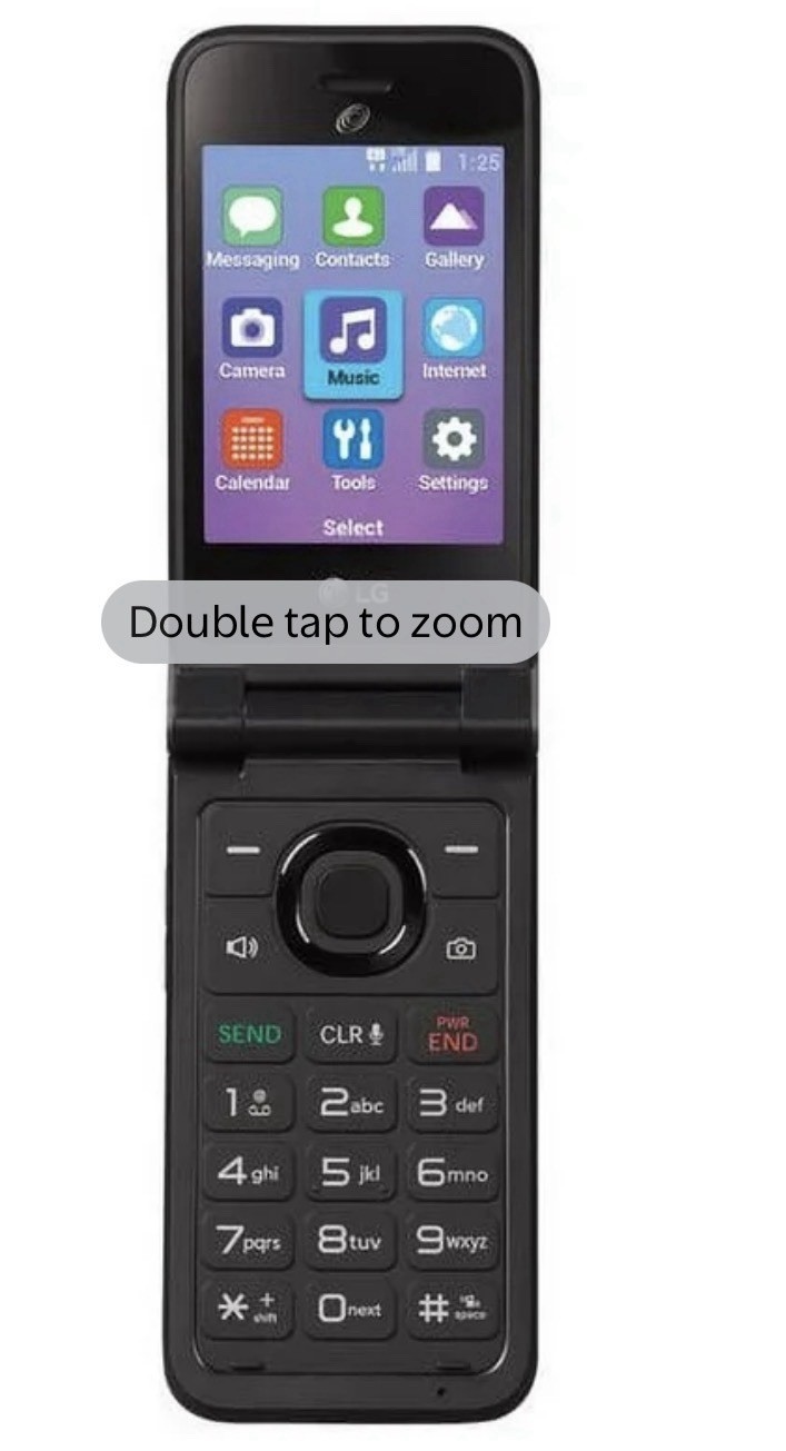 Total Wireless LG Classic Flip 4G LTE Flip Phone. Can be used with Tracfone