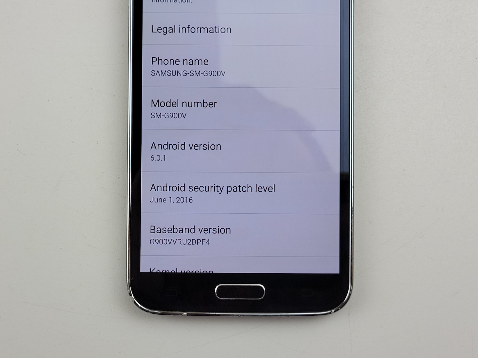 Samsung Galaxy S5 (SM-G900V) 16GB – Black (Unlocked) (Verizon) – J8657