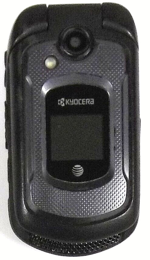 Kyocera DuraXE E4710 – Black and Gray ( AT&T ) 4G LTE Flip Smartphone – Bundled