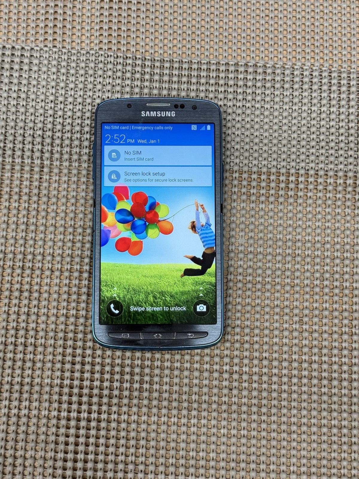Samsung Galaxy S4 Active SGH-I537 Blue (ATT) 16GB AT&T Phone