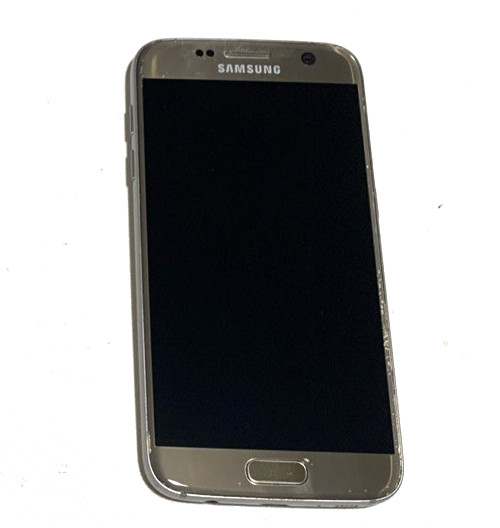 Samsung Galaxy S7 (model SM-G930A) in Gold Platinum. Not Tested – Sold For Parts