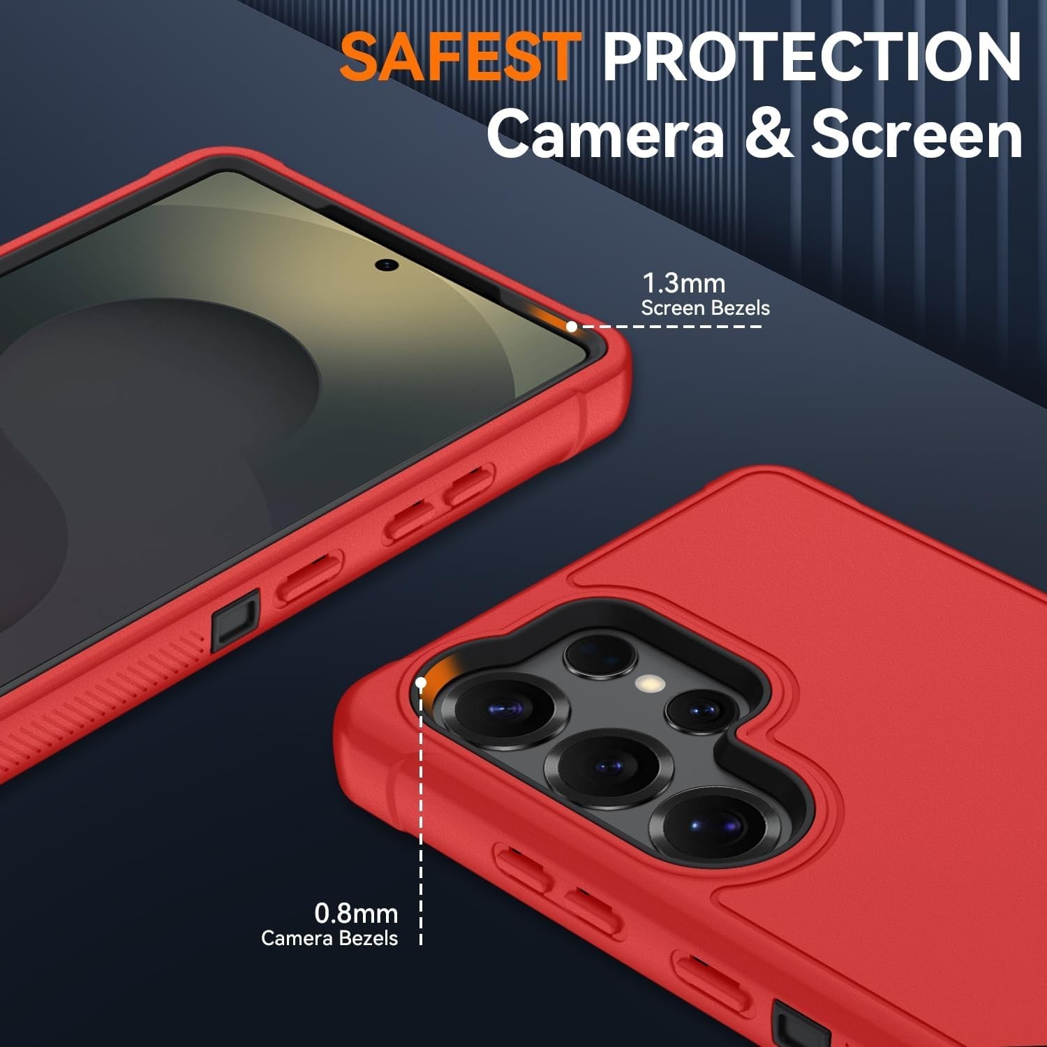 For Samsung Galaxy S25 Ultra 5G Case with Heavy Duty Shockproof Protective Cover