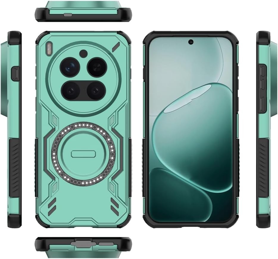 Vivo X300 Pro 5G Case Cover, Dissipation Cool Anti-Fall Mobile Phone Cases Green