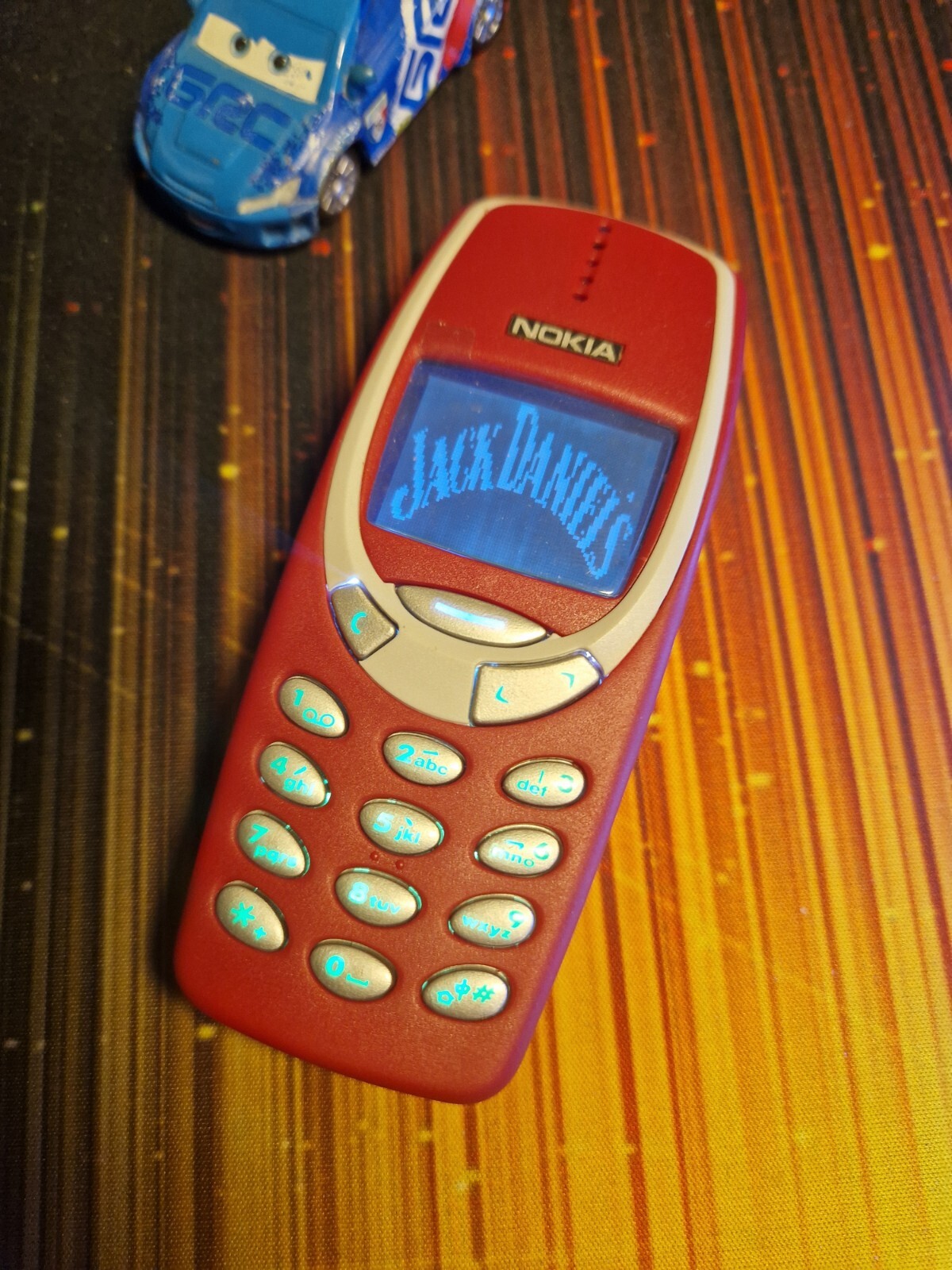 Vintage Nokia 3310 ☎️ Jack Daniel’s Edition 🥃 Angel Wings 🌈 RGB Vibes