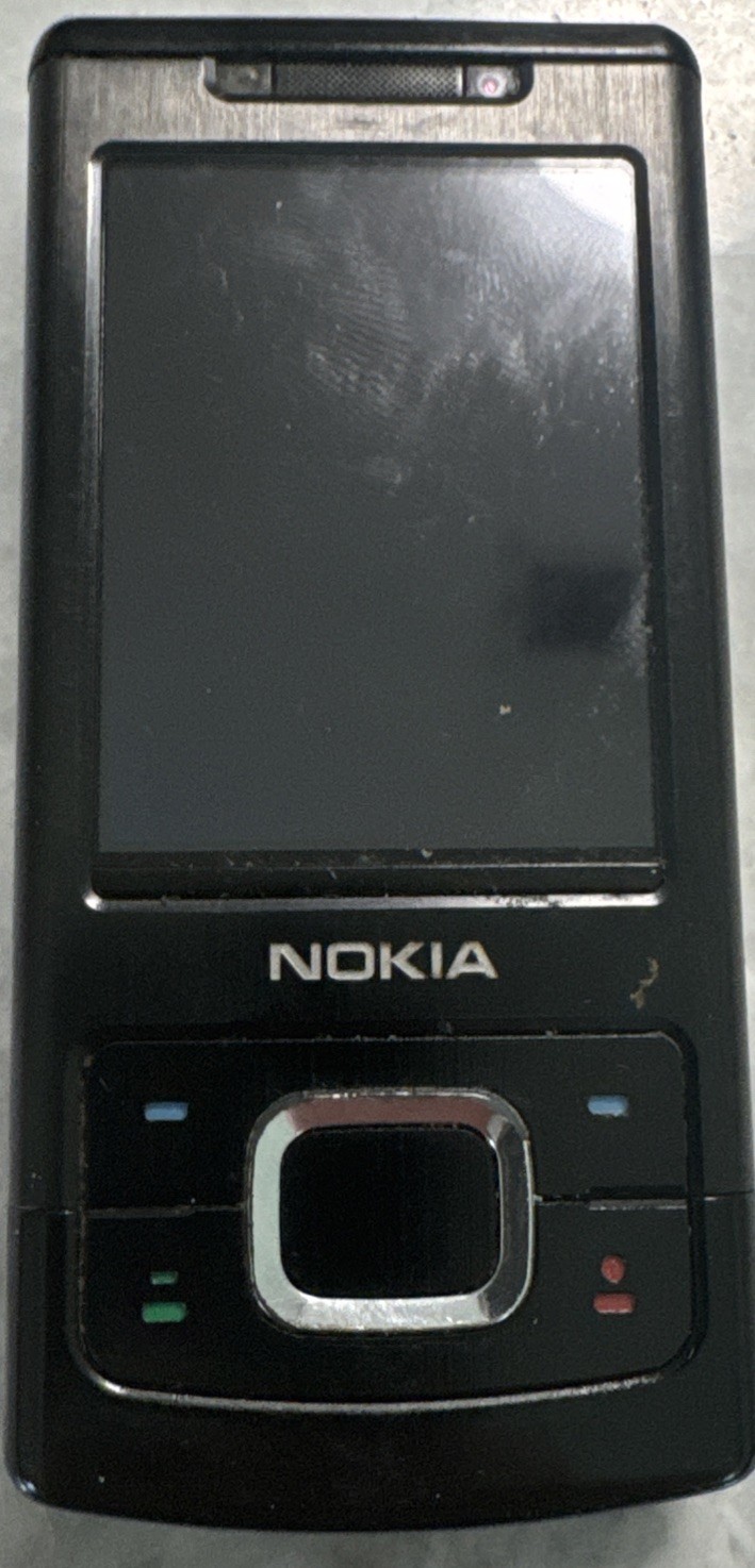 Nokia 6500 Slide RM-240 Black Cell Phone Untested Vintage AS-IS OEM