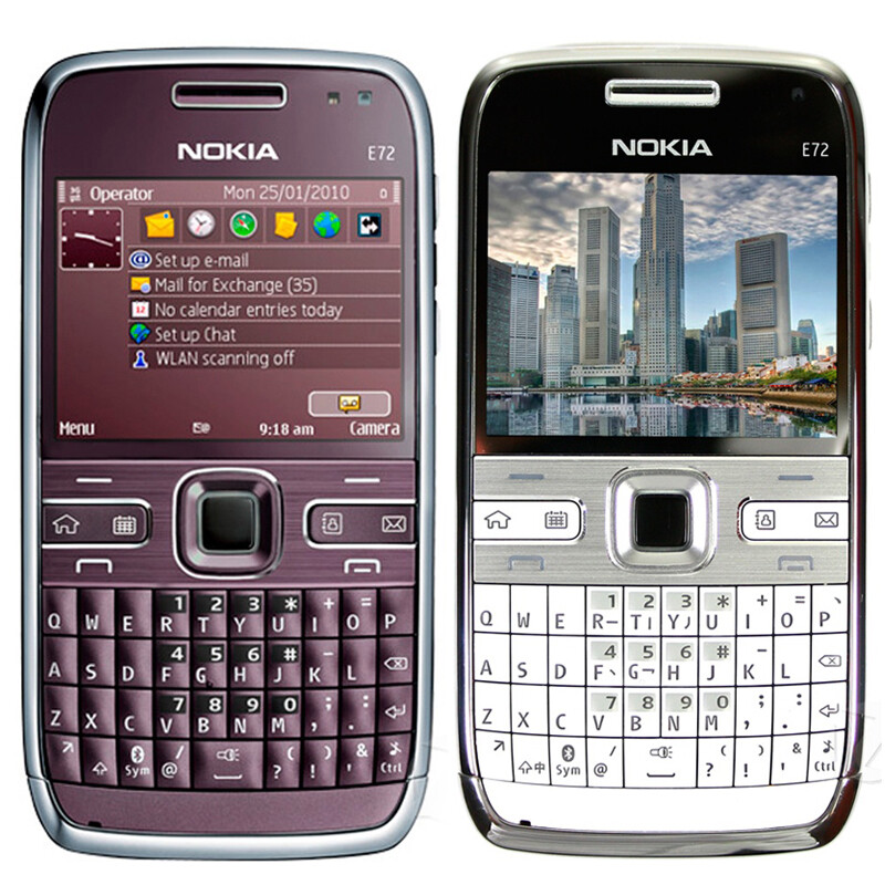 Original Nokia E72 5MP 2.36” Unlocked WiFi Symbian OS JAVA MP3 3G Mobile Phone