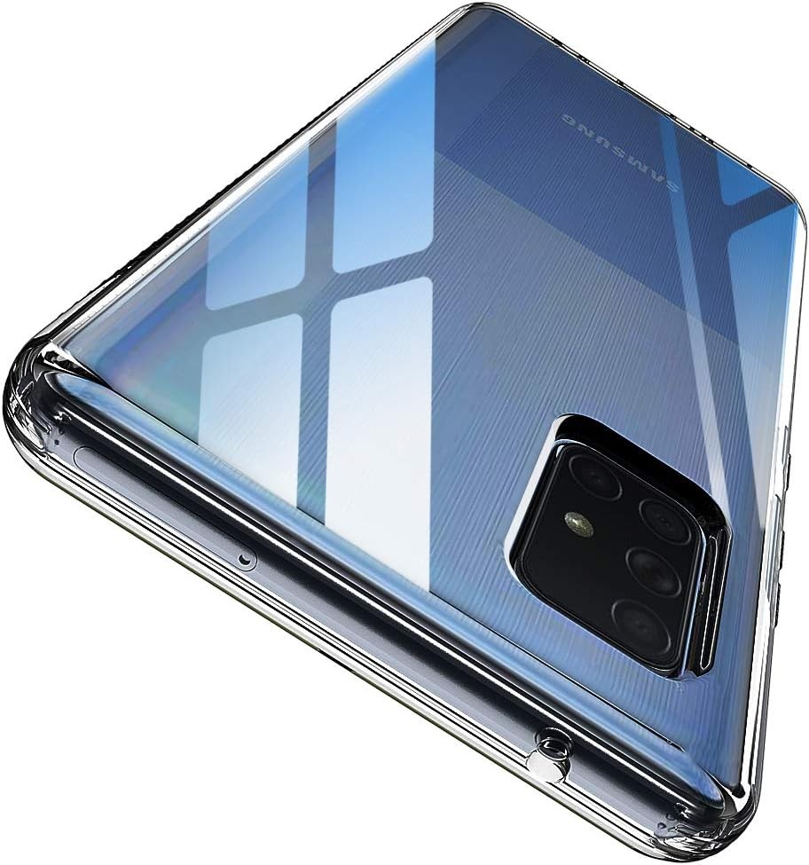 Samsung A71 5G Series Phone Case, Clear TPU with Military-Grade Drop Protection