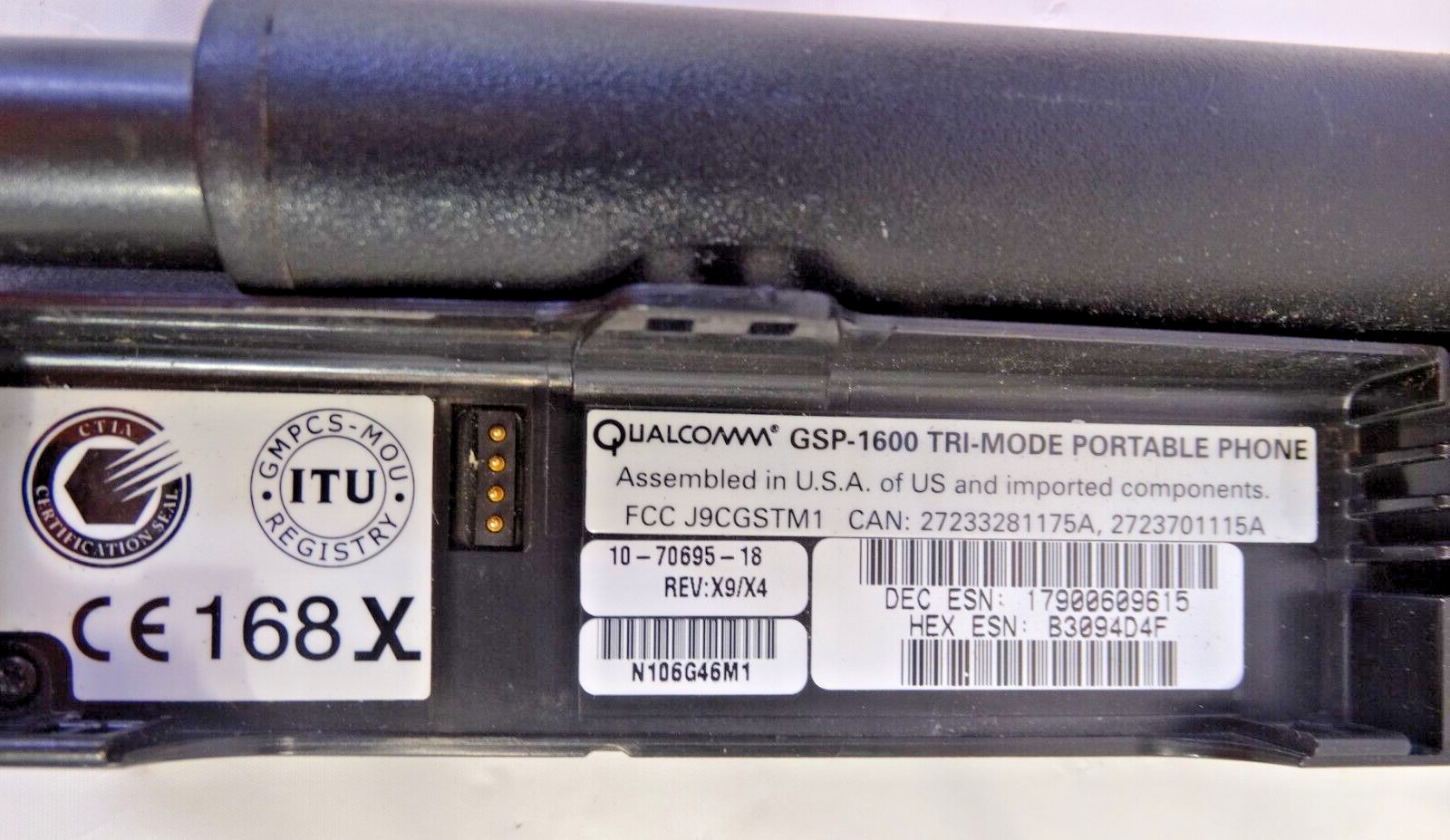 Qualcomm Globalstar GSP-1600 Satellite Phone ONLY, Lot of 10 for Parts/ Repair