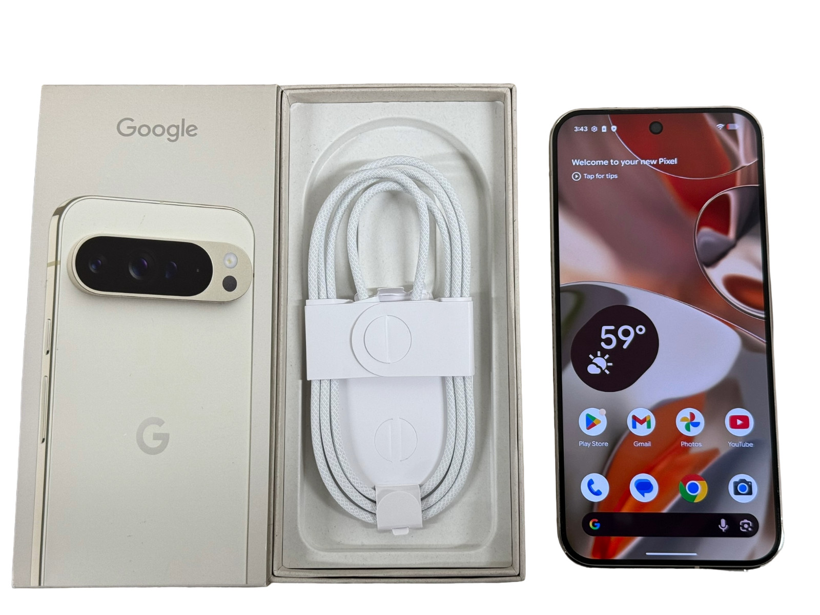 Google Pixel 9 Pro XL 128GB Factory Unlocked OEM Obsidian Hazel Open Box