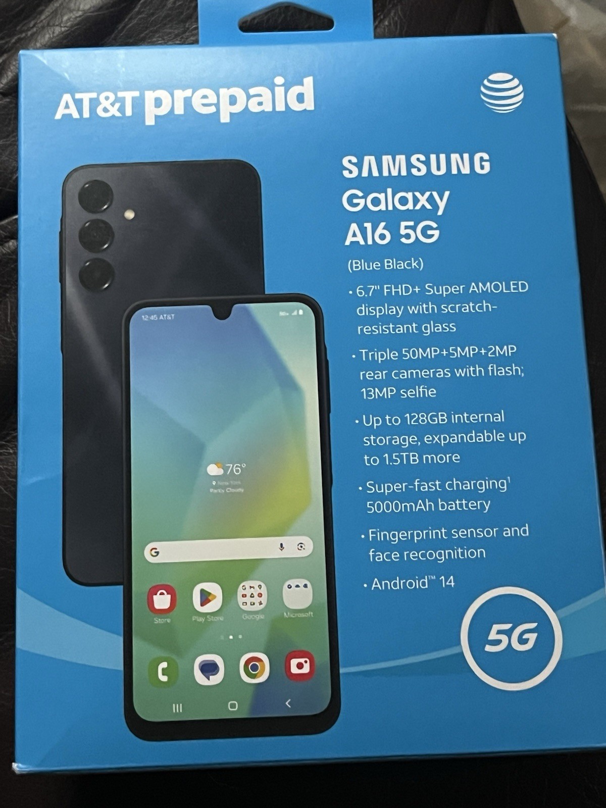 Brand New Sealed Samsung Galaxy A16 5G 128GB SM-A166 128GB ATT AT&T Prepaid