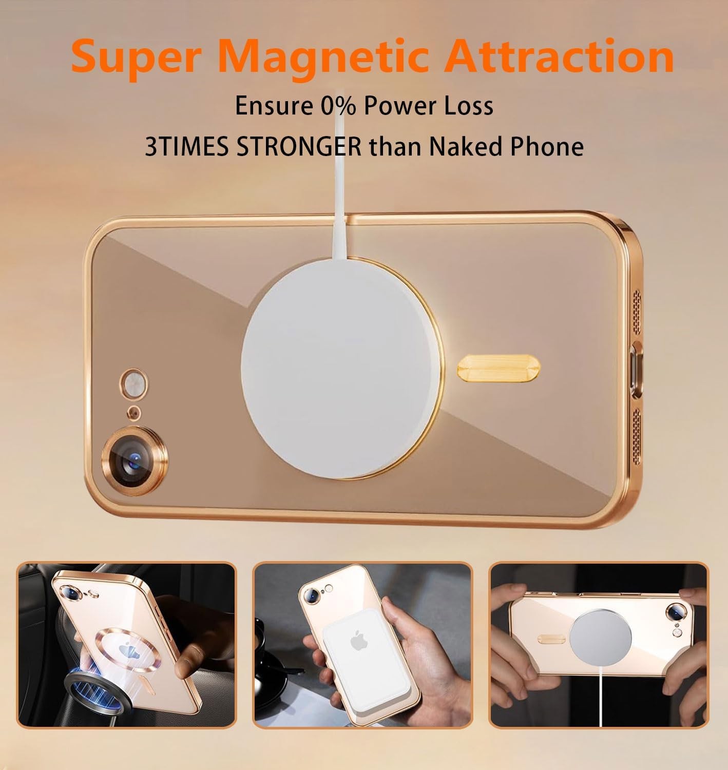 Magnetic for iPhone 17e/16e Case with Privacy Screen Protector & Full Camera Cov