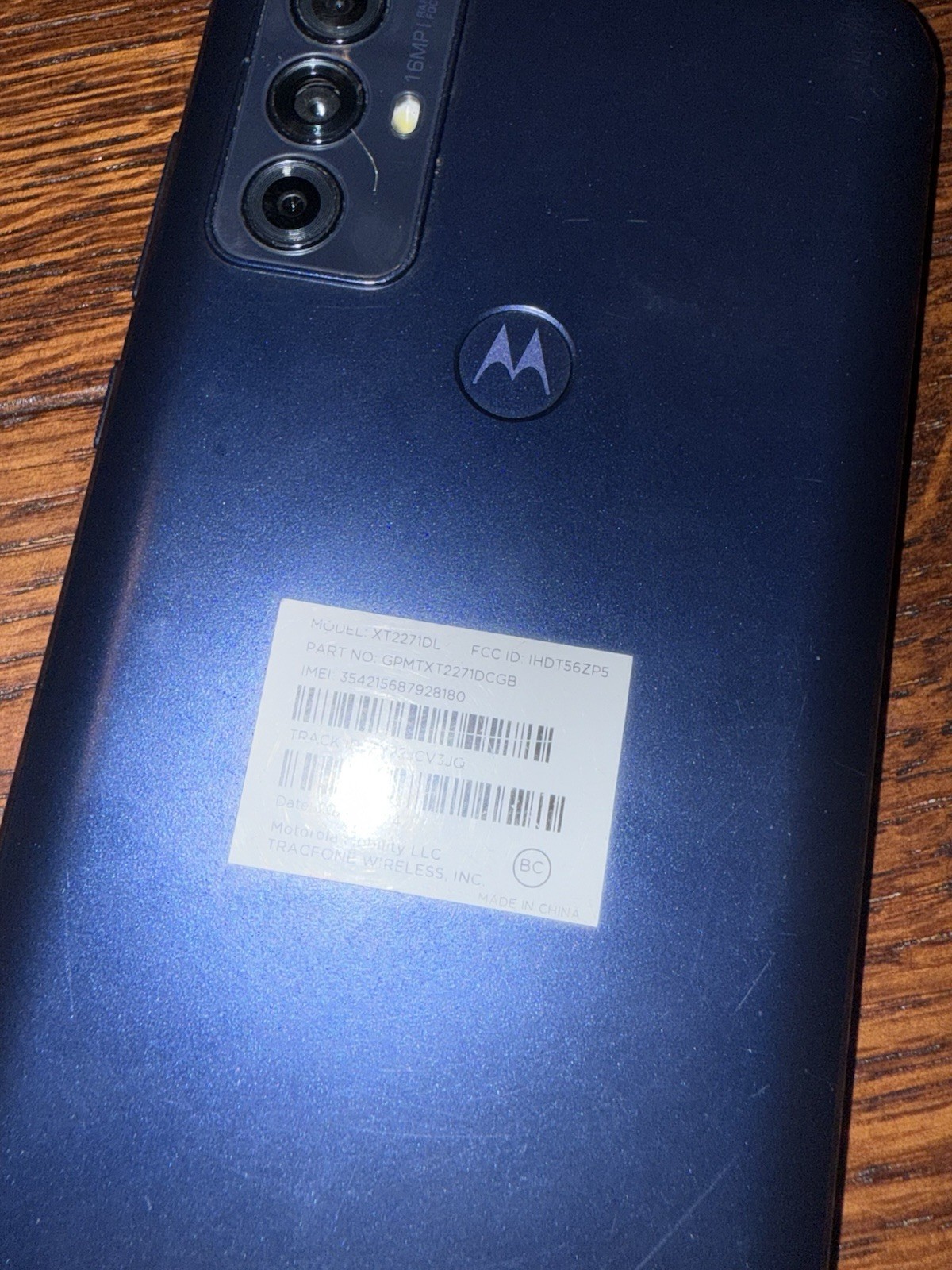 Motorola Moto G Play 2023 (32GB) XT2271DL (Tracfone) Smartphone Blue READ AD