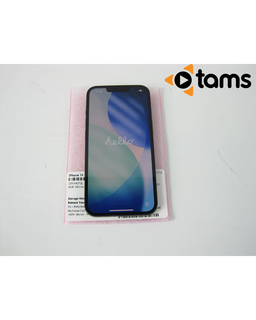 Apple iPhone 14 2022 A2649 Midnight 6GB Cellular T-Mobile iOS 26.5 128GB