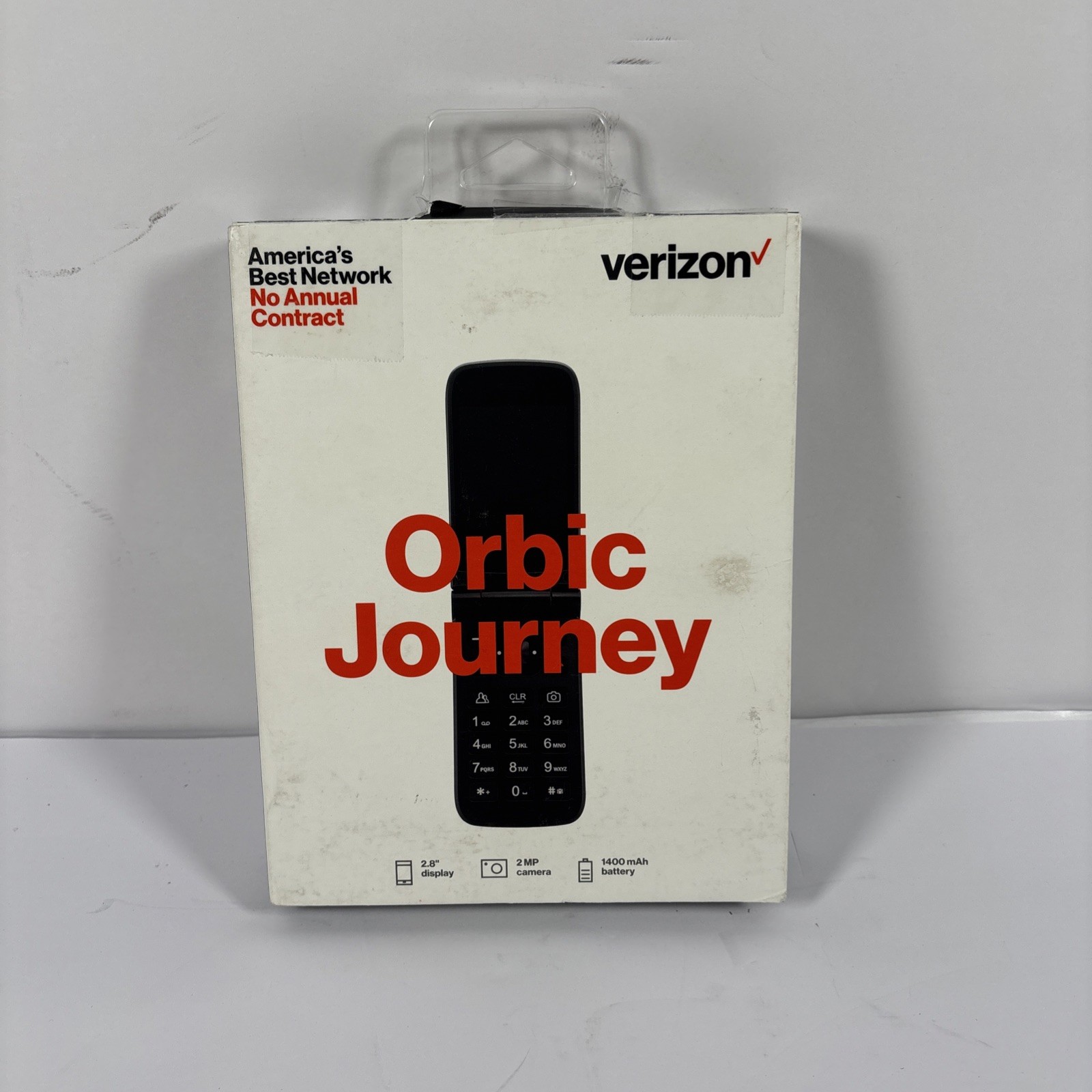 Orbic Journey V Verizon Prepaid 4g LTE Flip Phone – Black