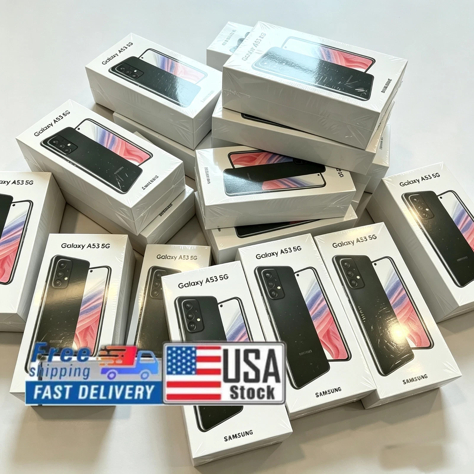 Samsung Galaxy A53 5G SM-A536U 128GB Unlocked Black New Sealed Smartphone