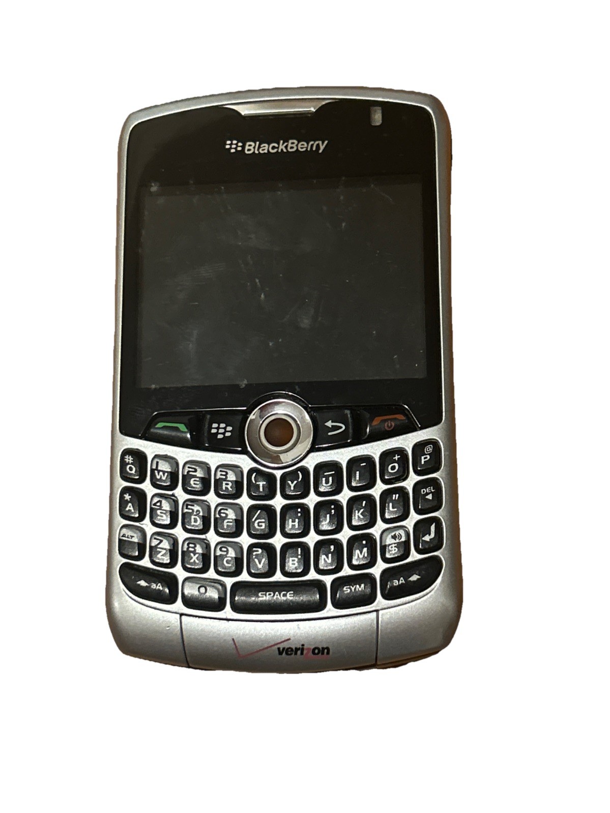 BlackBerry Curve 8330 – Silver and Black ( Verizon ) Smartphone- No battery READ