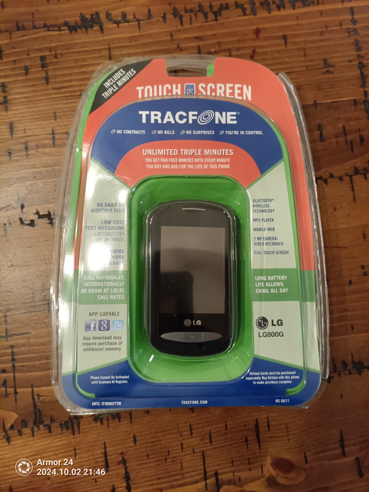 LG 800G – TracFone Cellular Phone – Open Box – Working C1