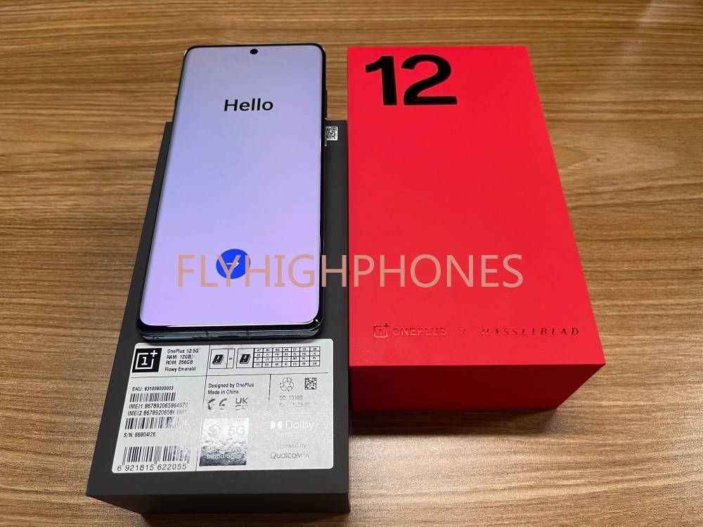 OnePlus 12 5G 6.82″ Snapdragon8 Gen3 16GB 512GB/1TB 5400mAh 64MP IP65 Waterproof