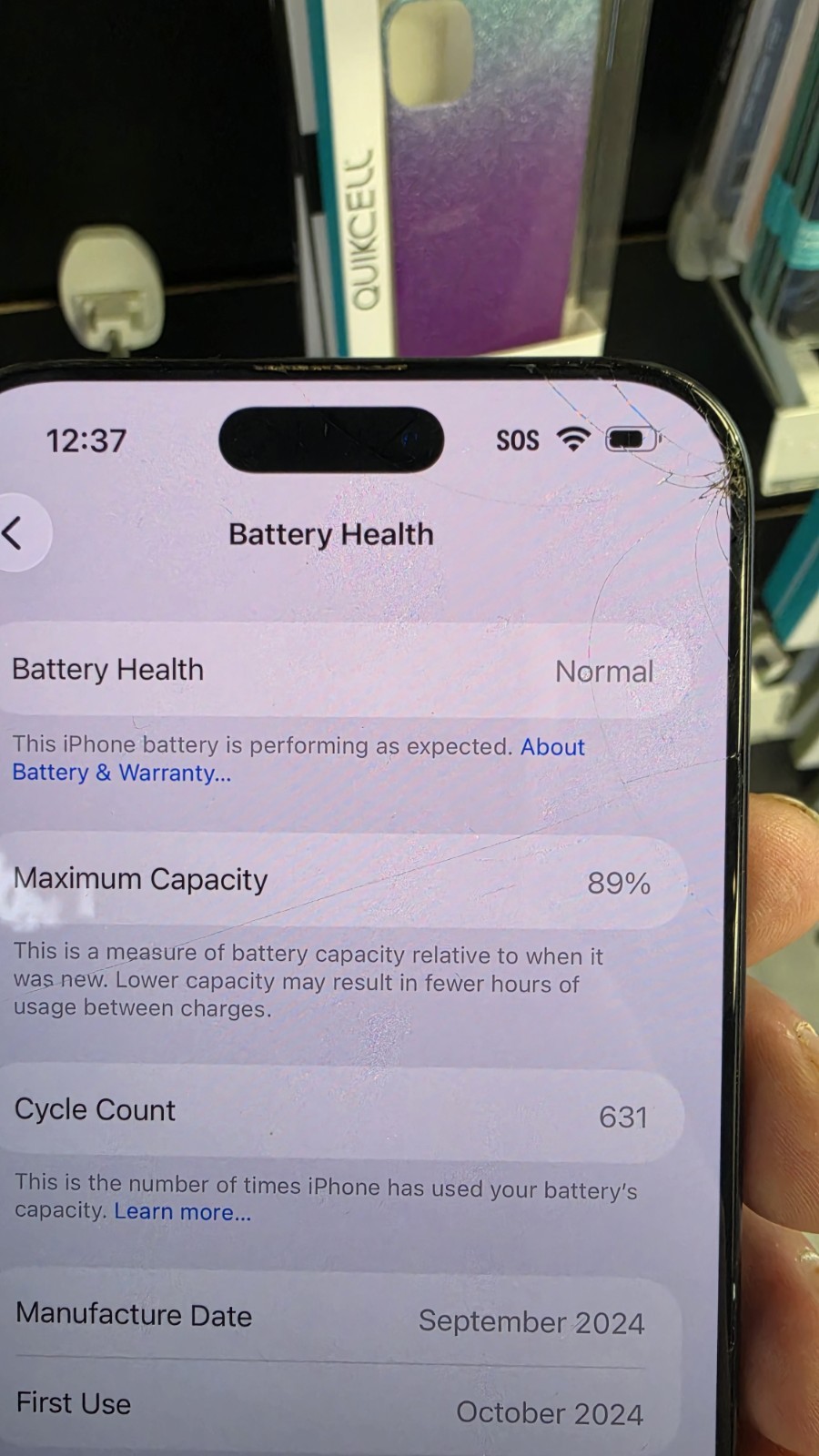 Apple iPhone 16 Pro Max – 256 GB – Black Titanium (Unlocked) – Works – Read