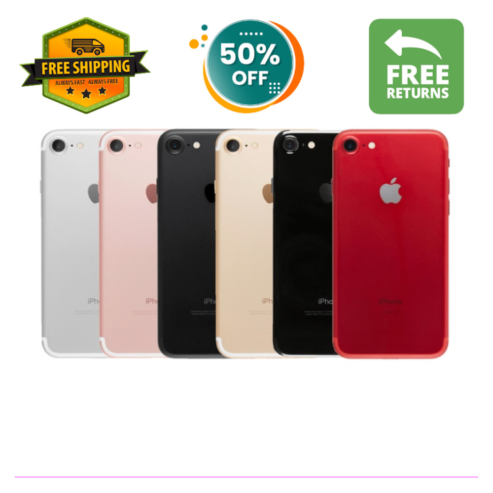 Apple iPhone 7 (32GB 128GB) Unlocked Verizon CDMA/GSM At&t Gold/Red 4G