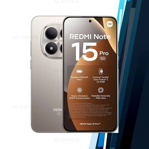 Redmi Note 15 Pro Android Cell Phone (8GB+256GB/TITANIUM/Dual SIM/Unlocked)