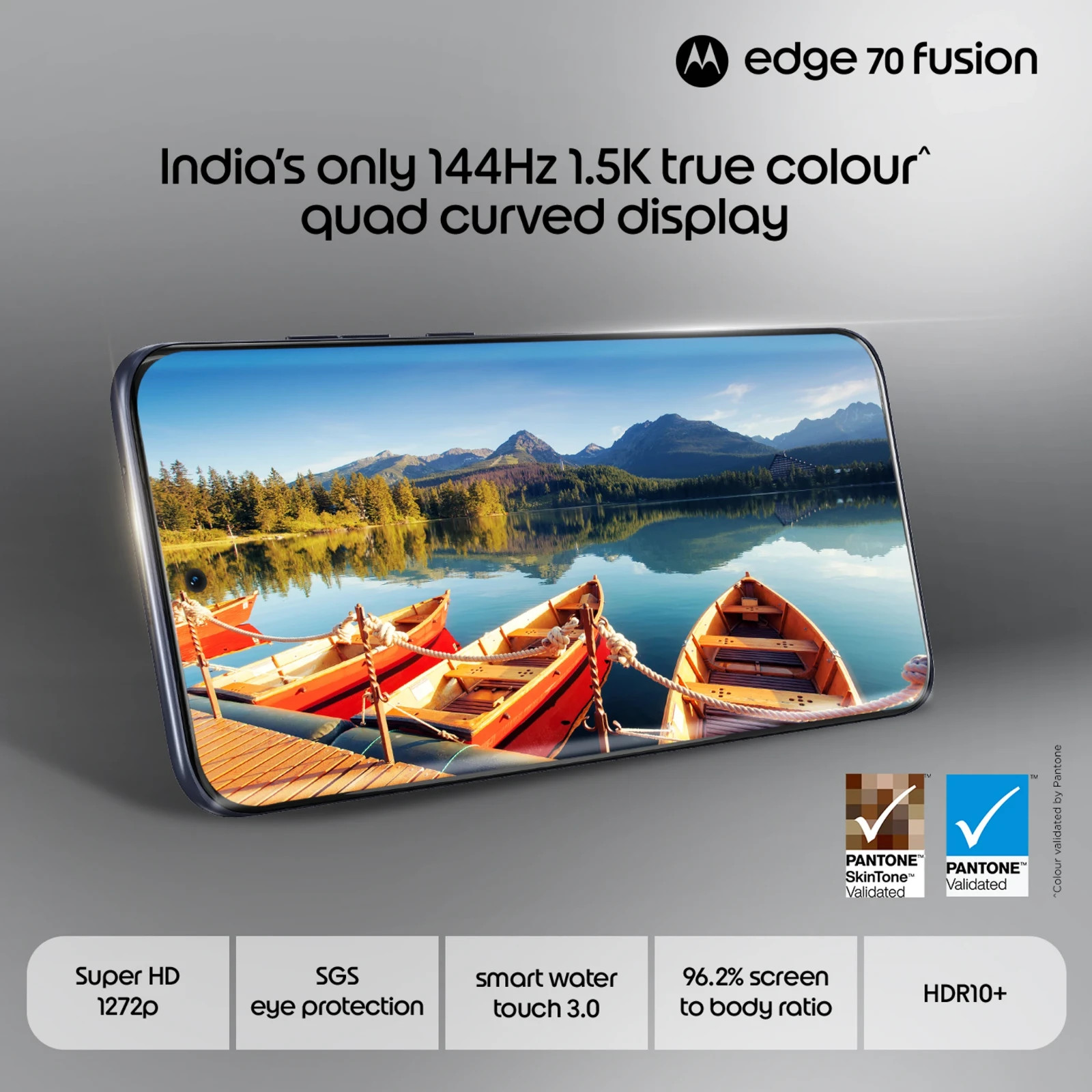 MOTOROLA Edge 70 Fusion (SILHOUETTE, 12+256GB) Snapdragon® 7s Gen 4 SmartPhone