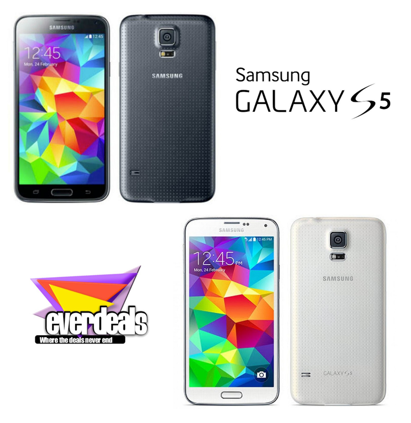 UNLOCKED / T-Mobile / Verizon Samsung Galaxy S5 G900 4G LTE Smart Phone *B GRADE