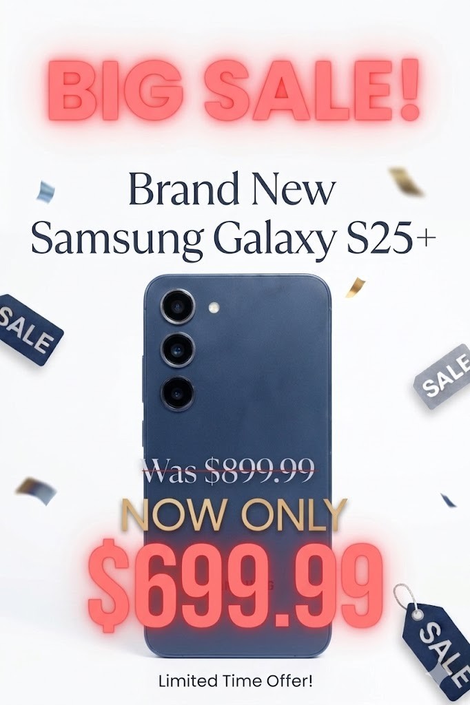 Samsung Galaxy S25+ Plus 256GB SM-S936U1 Factory Unlocked US Version – Navy