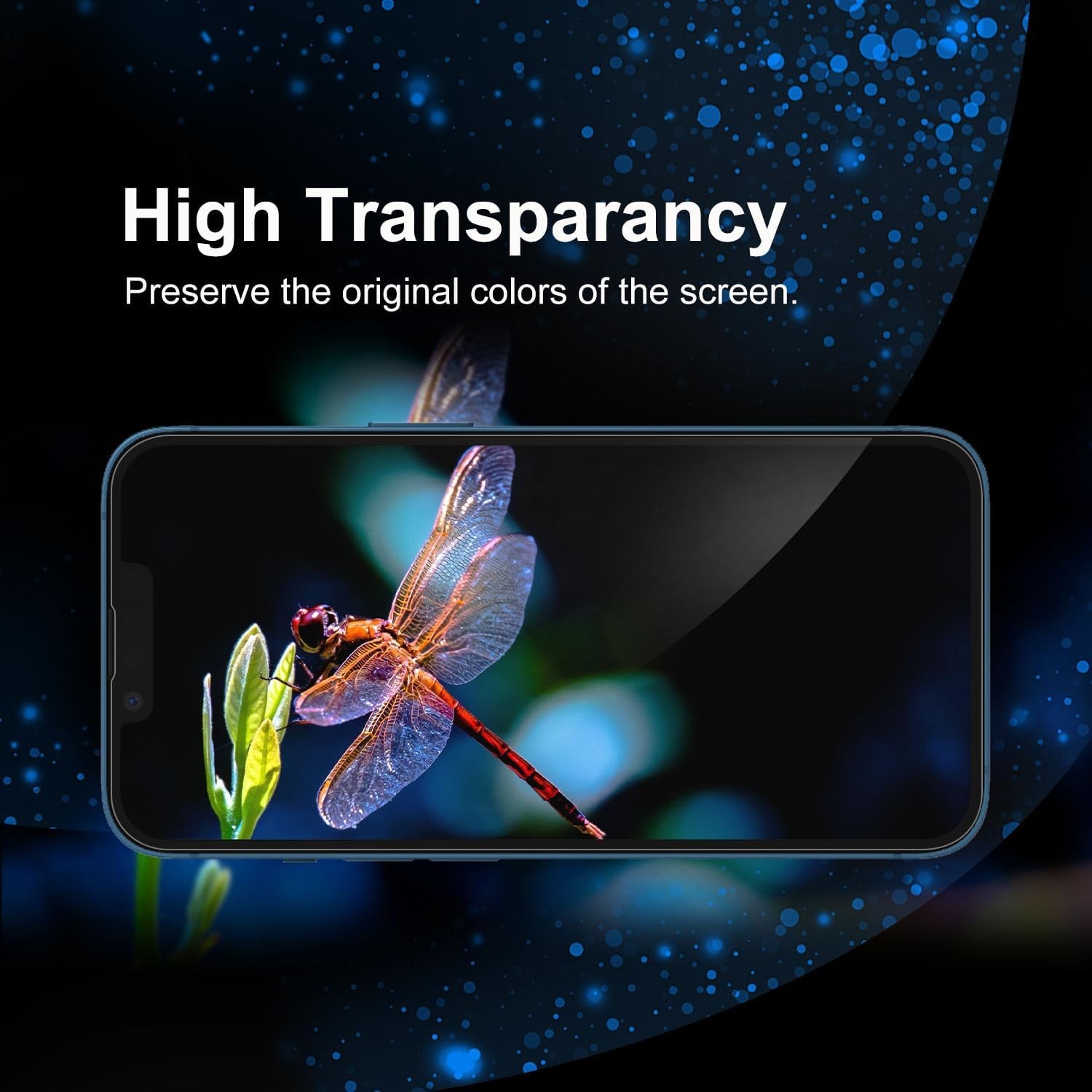 3PCS Screen Protector for iPhone 14/13 Pro / 13 Tempered Glass Full Coverage Ult