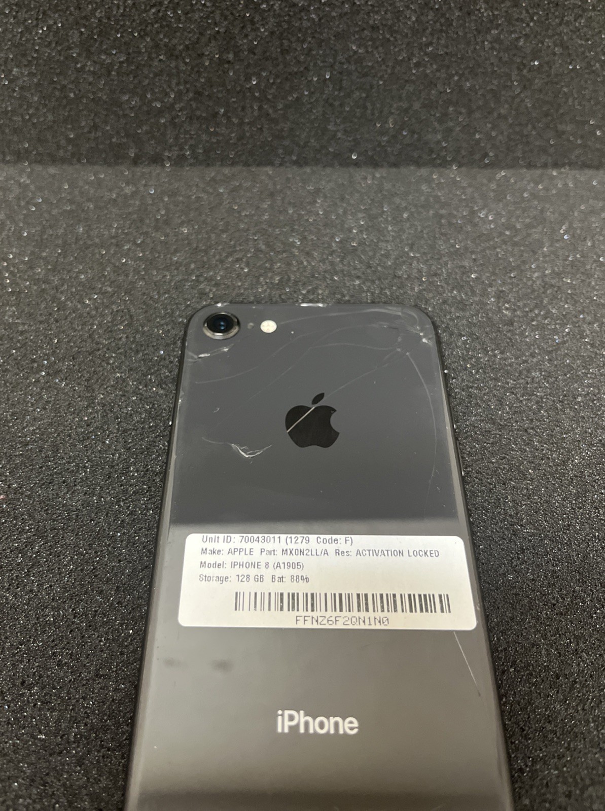 Apple iPhone 8 A1905 128GB- Black- READ DESCRIPTION- Grade F