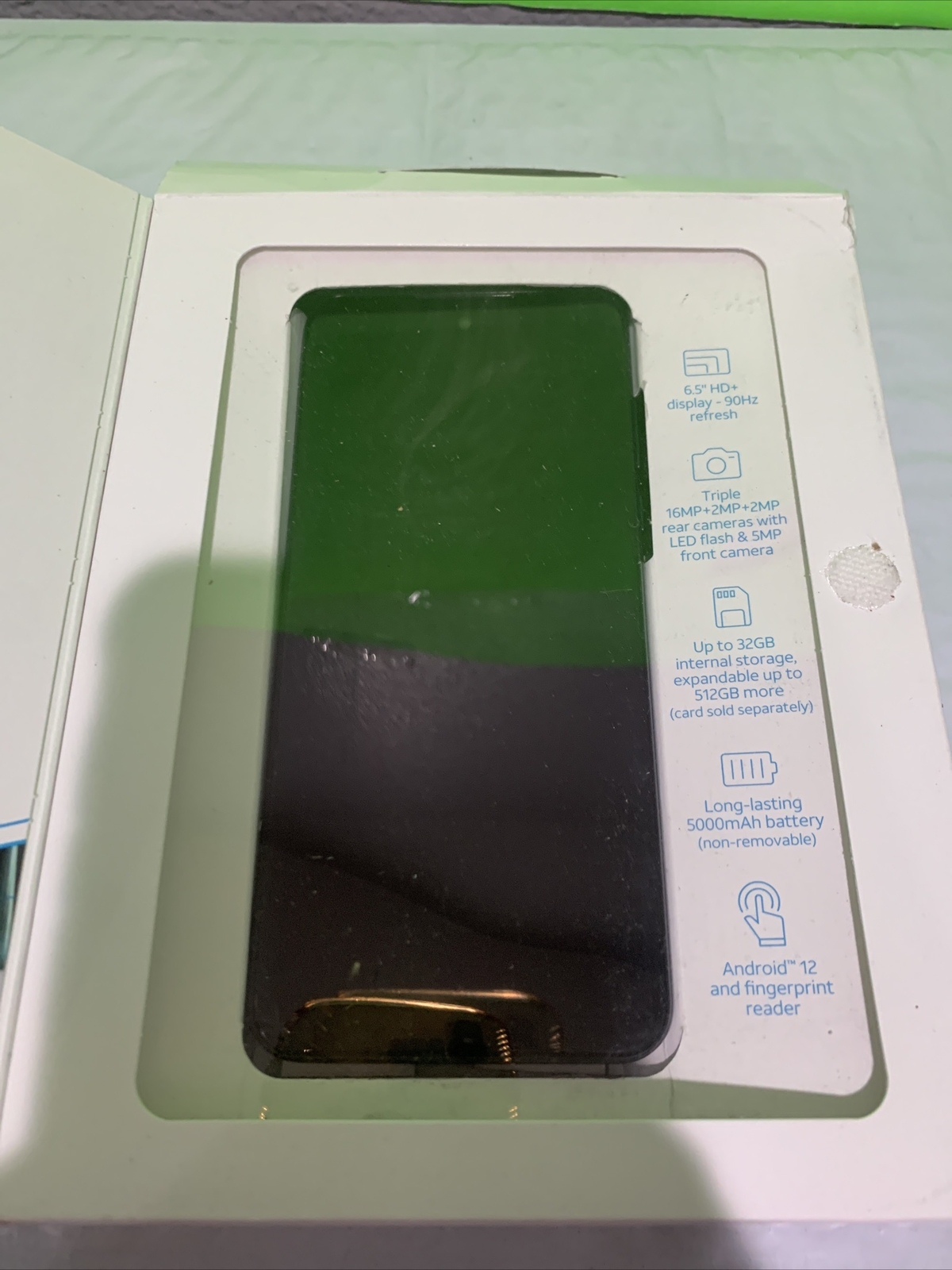 – Motorola Moto G Play (2023) Blue At&t Prepaid Smartphone 32GB Very Good Condit