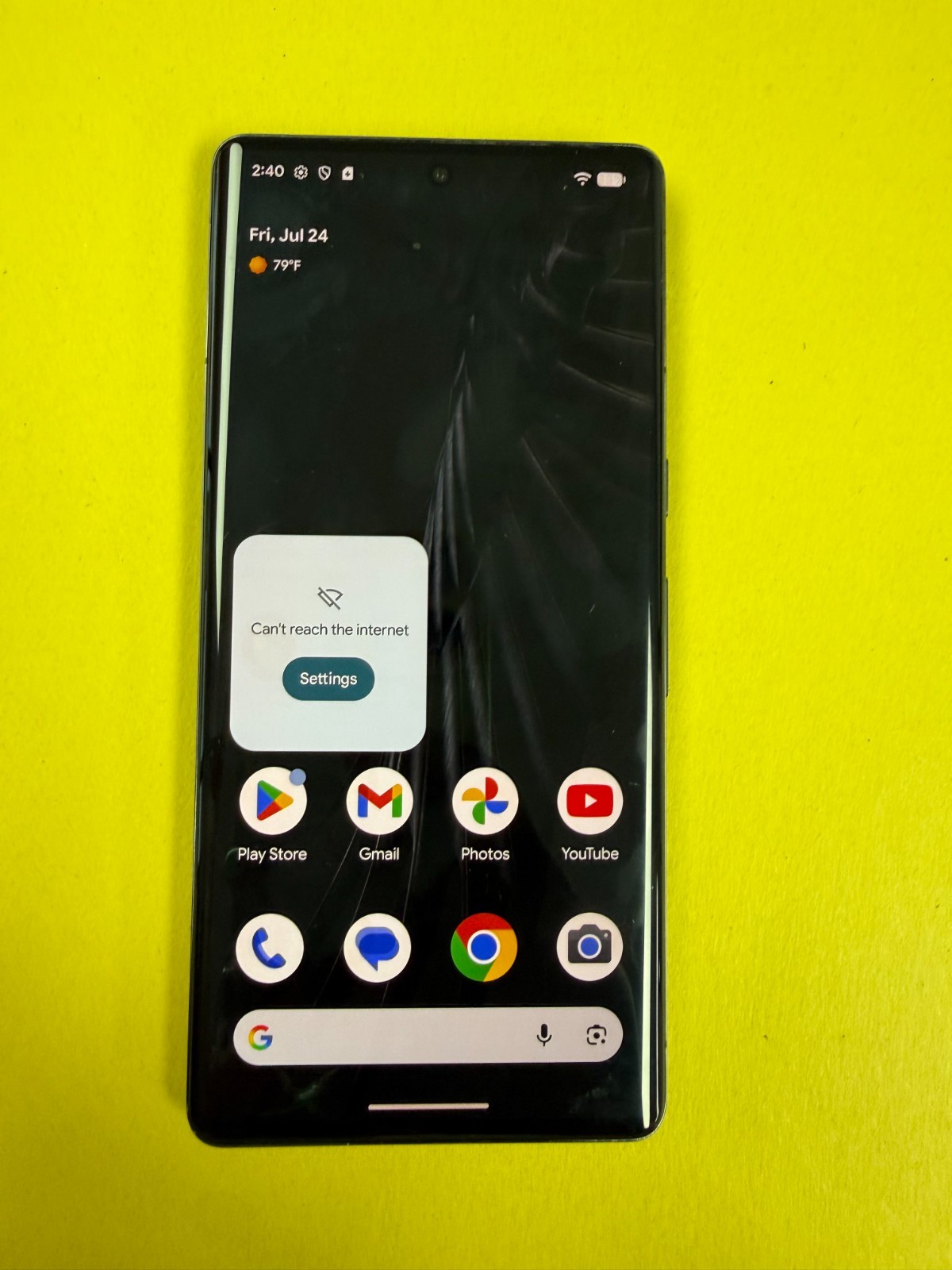 Google Pixel 7 Pro – 128GB – Obsidian Black (Unlocked) Screen Burn