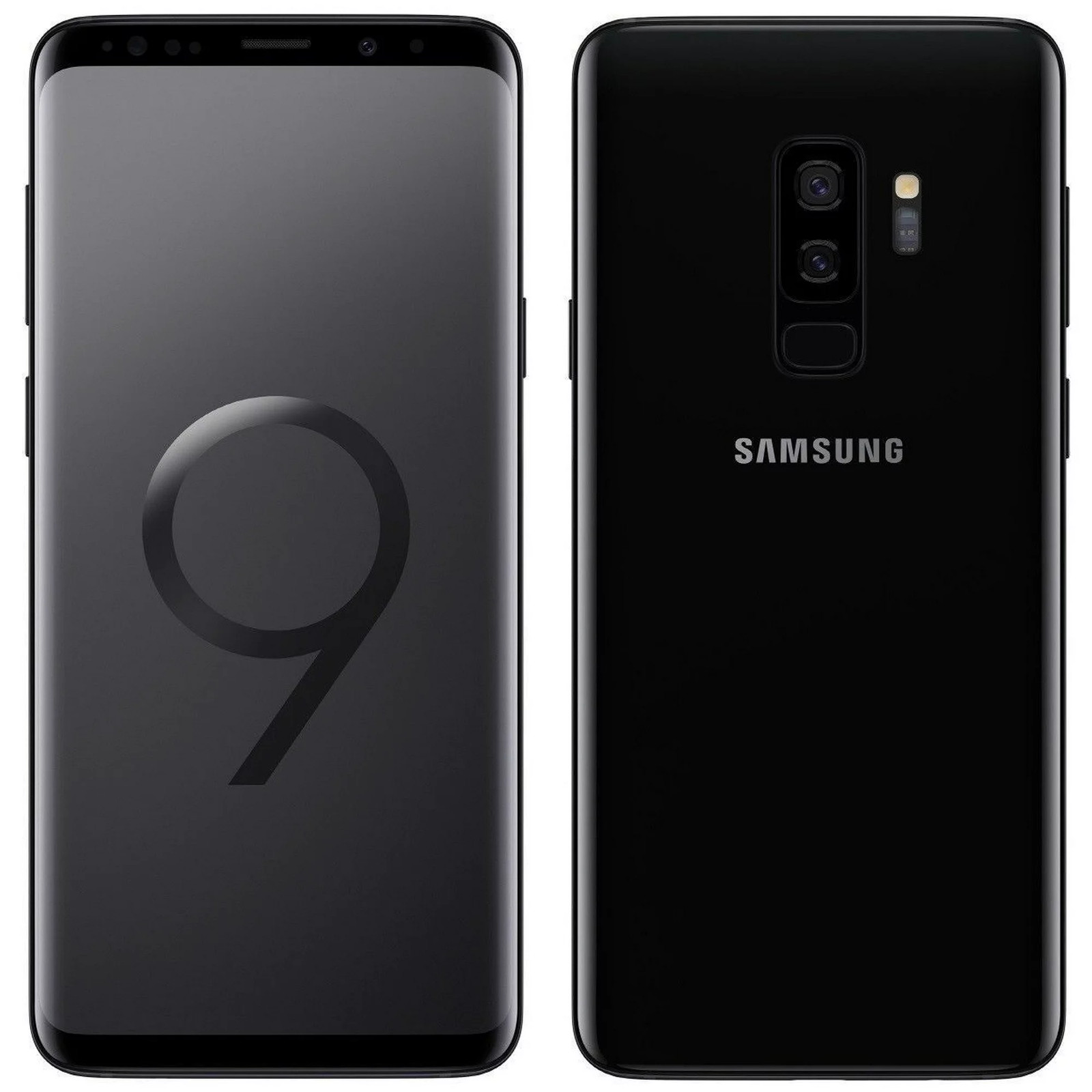 Samsung Galaxy S9+ SM-G965U1 T-Mobile Unlocked 64GB Midnight Black C Light Burn