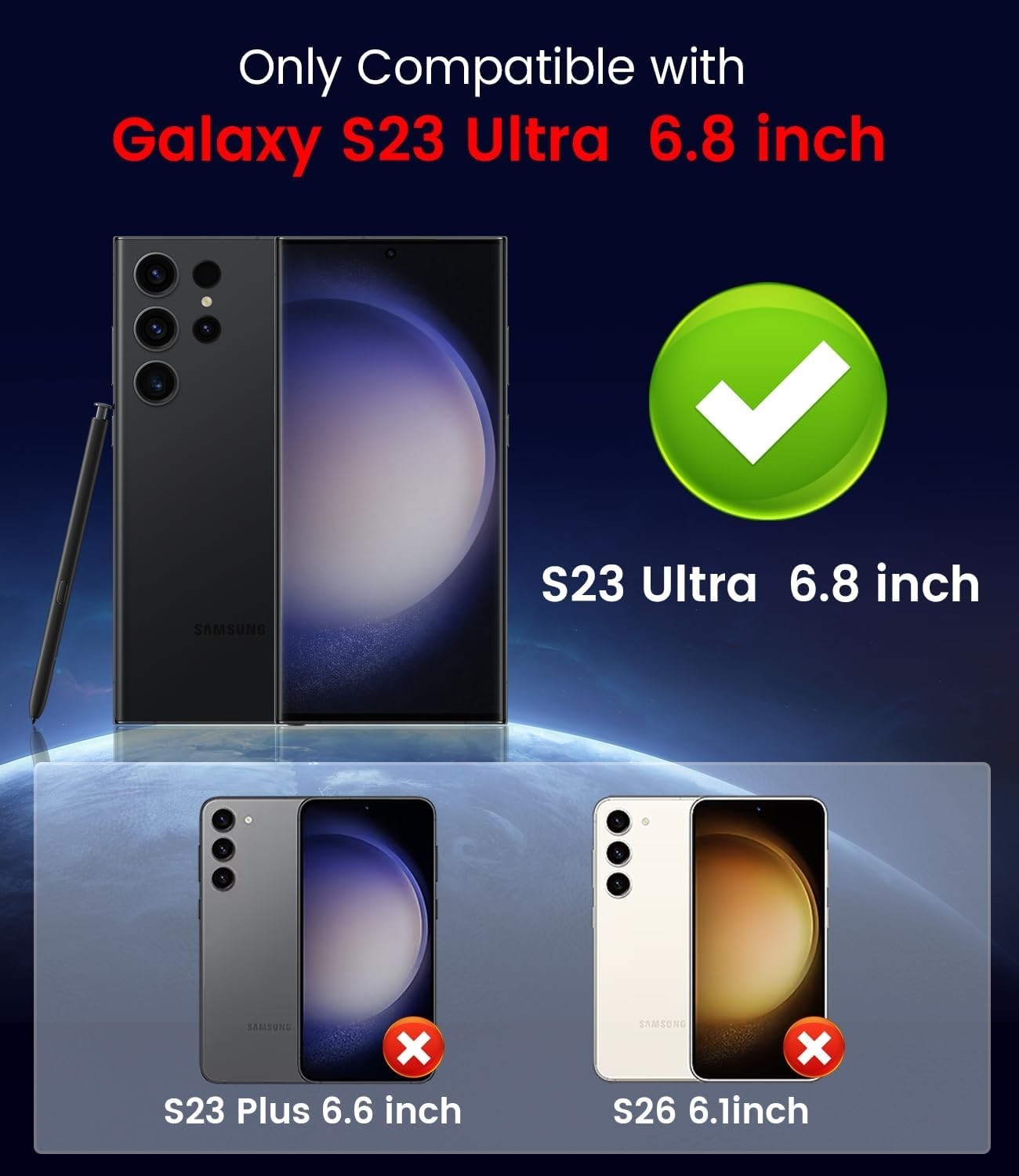 For Samsung Galaxy S23 Ultra Case Magnetic Case,Carbon Fiber Protective Bumper