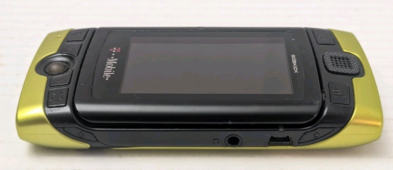 Rare Green T-Mobile Sidekick 2008 Classic Retro GSM Cell Phone Parts Or Repair