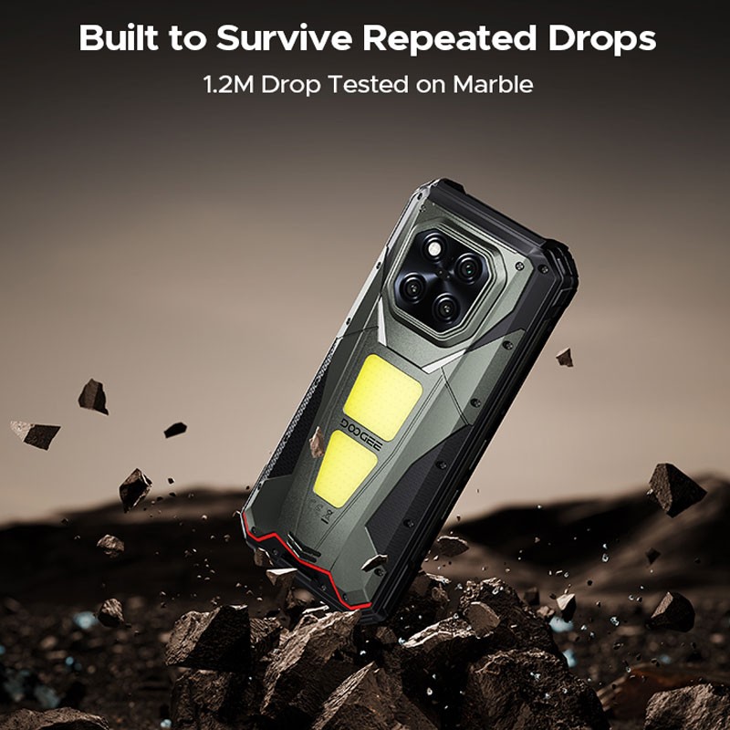 DOOGEE V MAX PLAY 5G 4G Projector Rugged Phone Android 15 NFC Mobile Waterproof