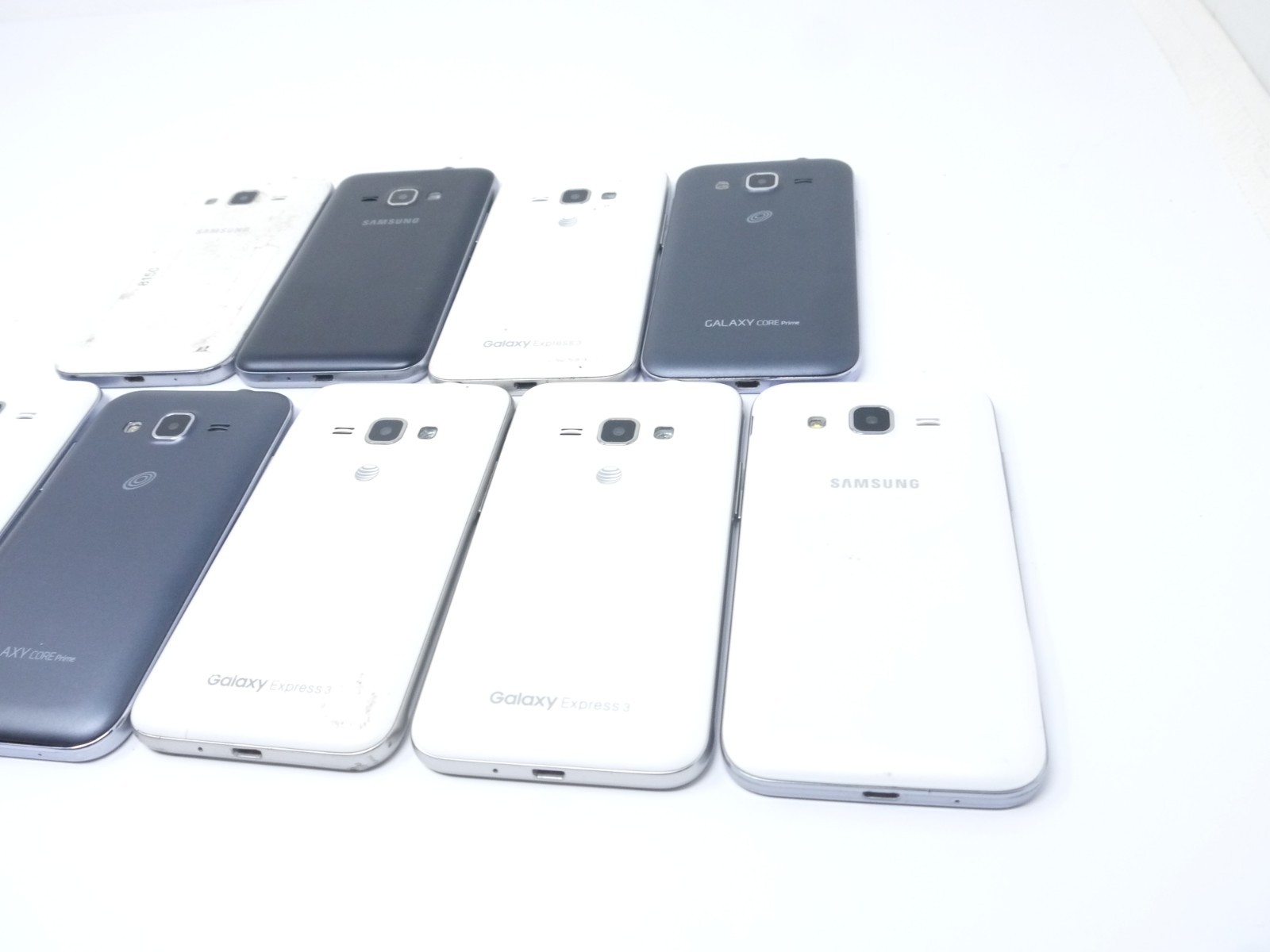 Lot of 9 Working Samsung Galaxy Core Prime / Express 3 / Luna 4.5″ Smartphones