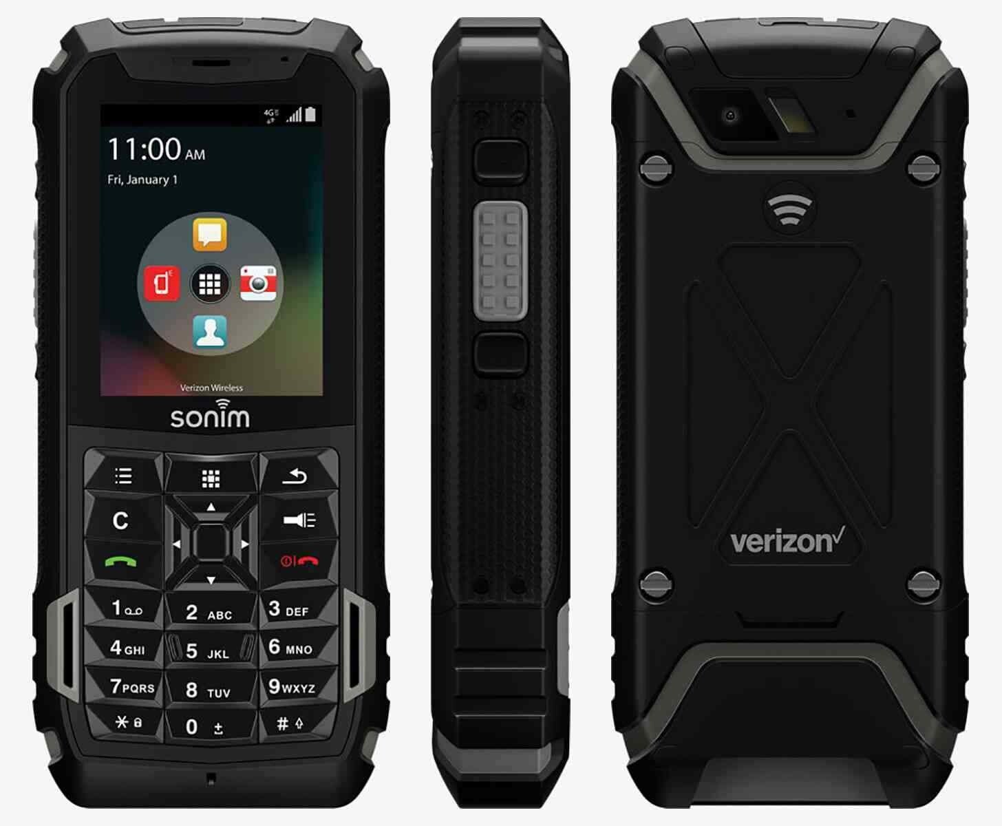 Sonim XP5 XP5700 4GB Black Verizon Rugged Phone with WiFi Good