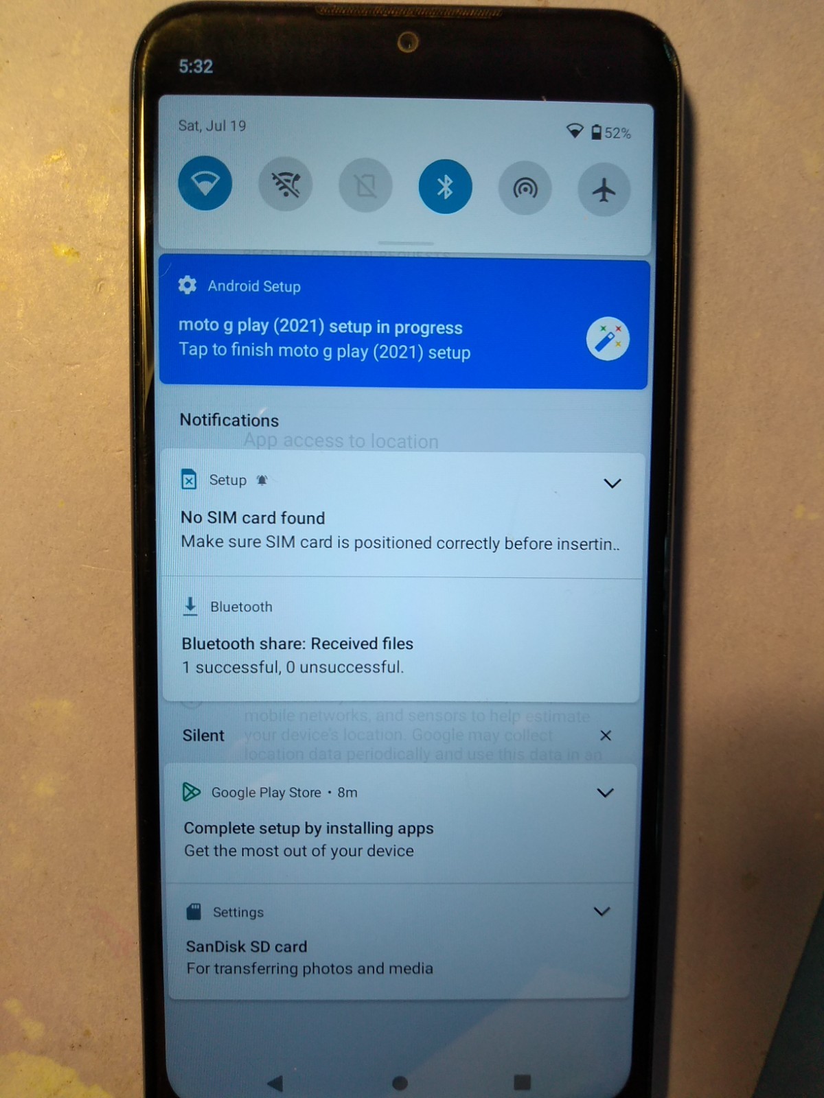 Motorola G play (2021) XT2093-4 Blue 32GB Consumer Cellular ONLY