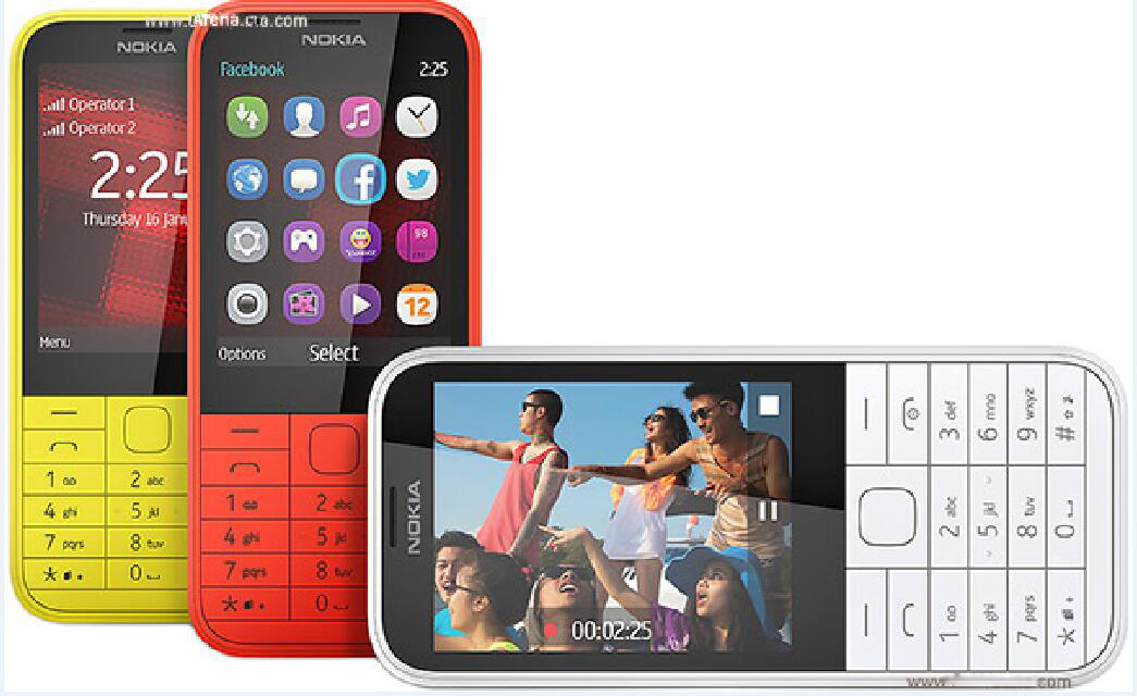 2G Nokia 225 2.8″ Cellphone Bluetooth Dual SIM 2MP GSM 900 / 1800