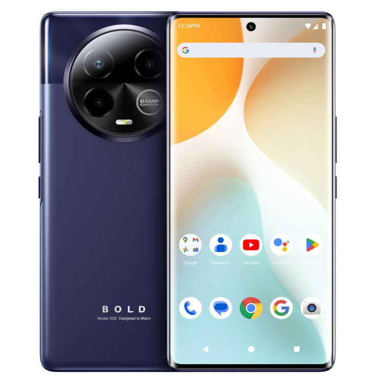 BLU| Bold K50| 5G|Unlocked | 6.7” FHD+ 3D AMOLED | 256/8GB |Triple 64MP |Purple