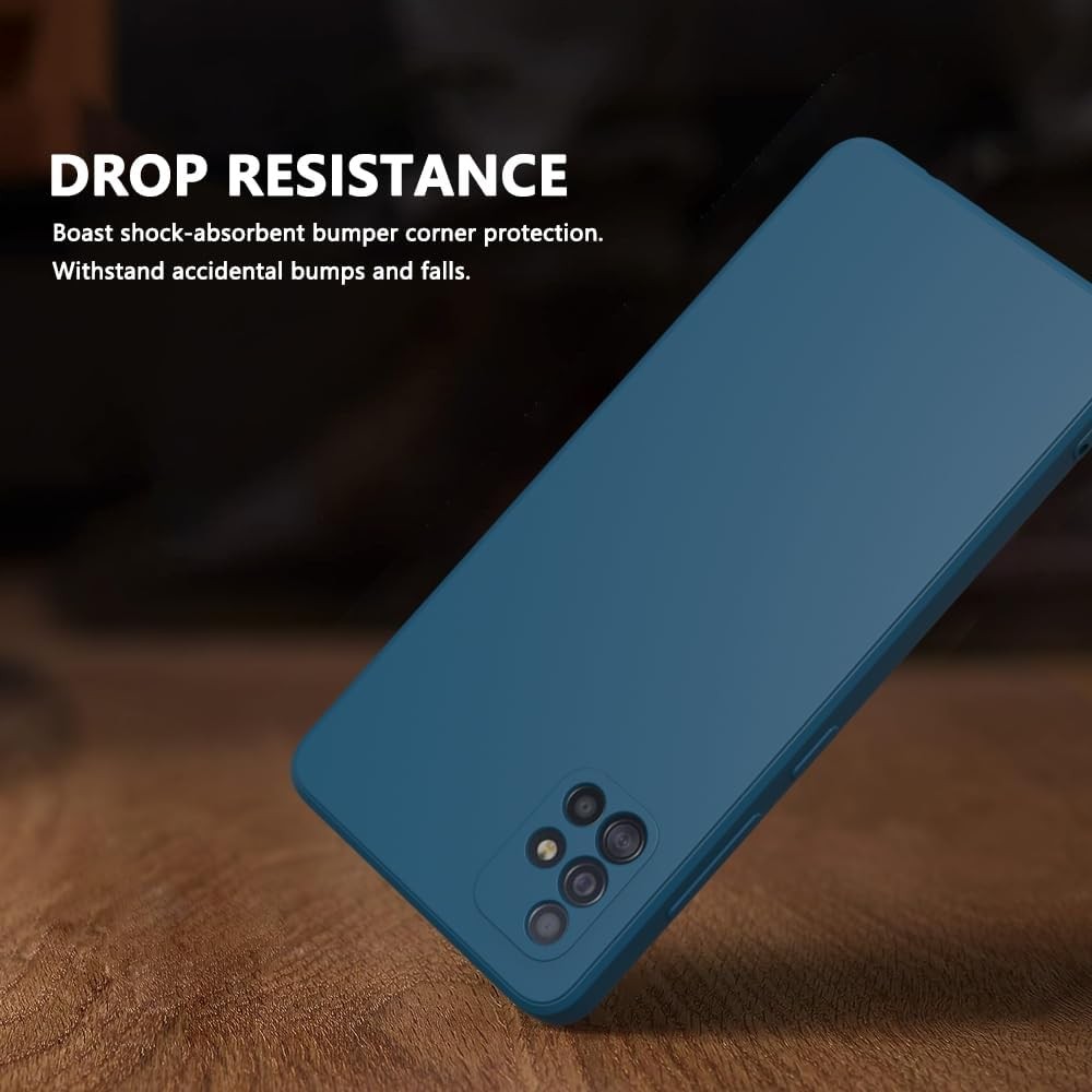 Samsung Galaxy A51 4G Case Dark Blue, Scratch Resistant Soft Touch Slim Cover