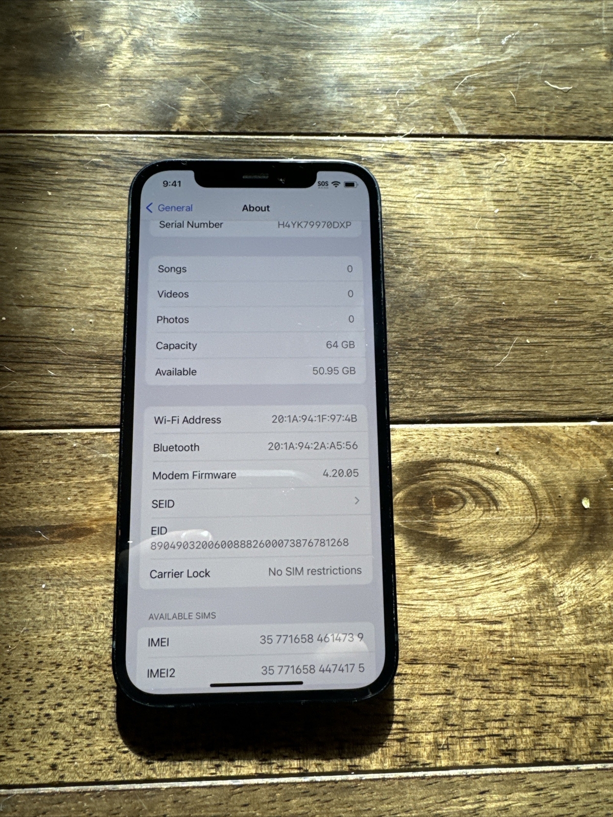 Apple iPhone 12 – 64GB – Black (Unlocked) A2172 (CDMA + GSM)